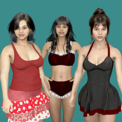 Superrumy 3 Characters Bundle for Genesis 8 Female Vol. 10