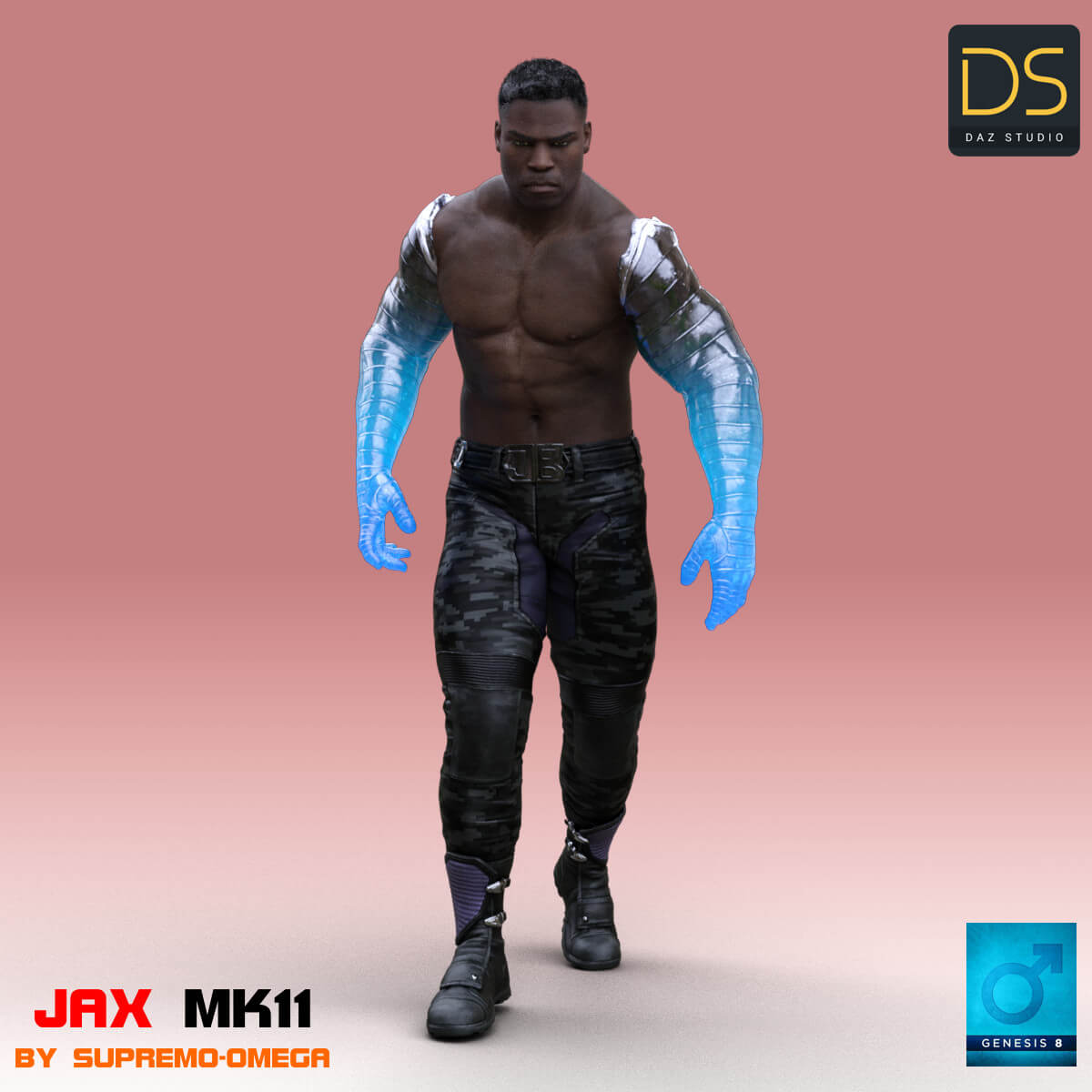 Jax MK11 for G8 Male Daz Content by supremoomega