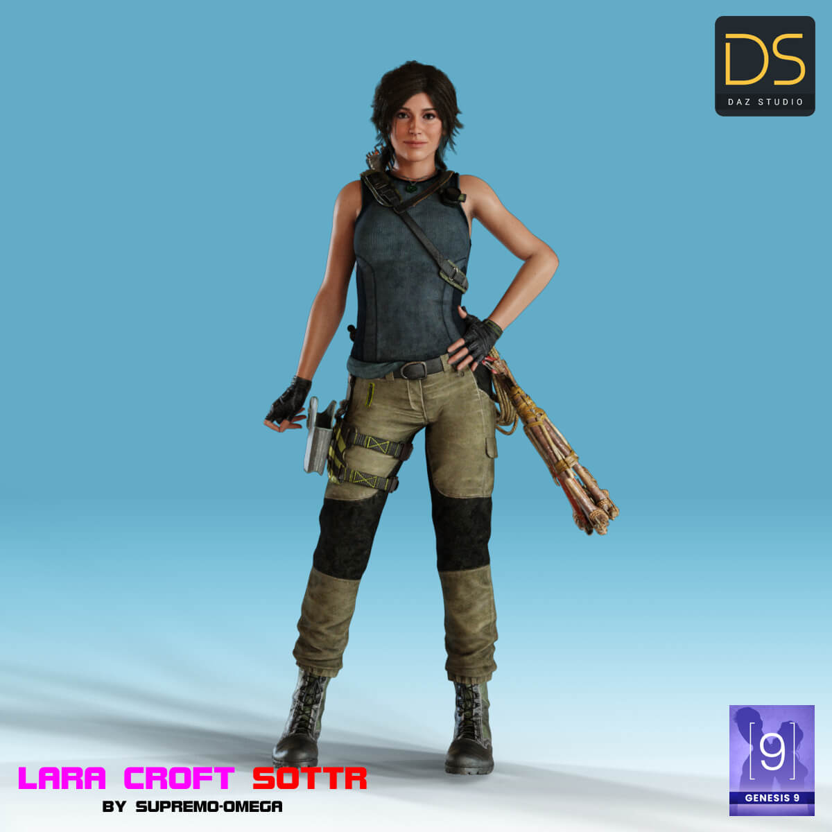 Lara Croft Shadow of The Tomb Raider for G9 - Daz Content by supremoomega