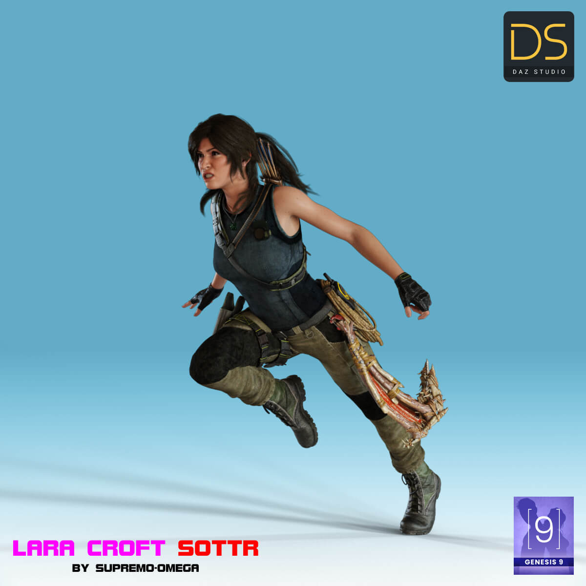 Lara Croft Shadow of The Tomb Raider for G9 - Daz Content by supremoomega