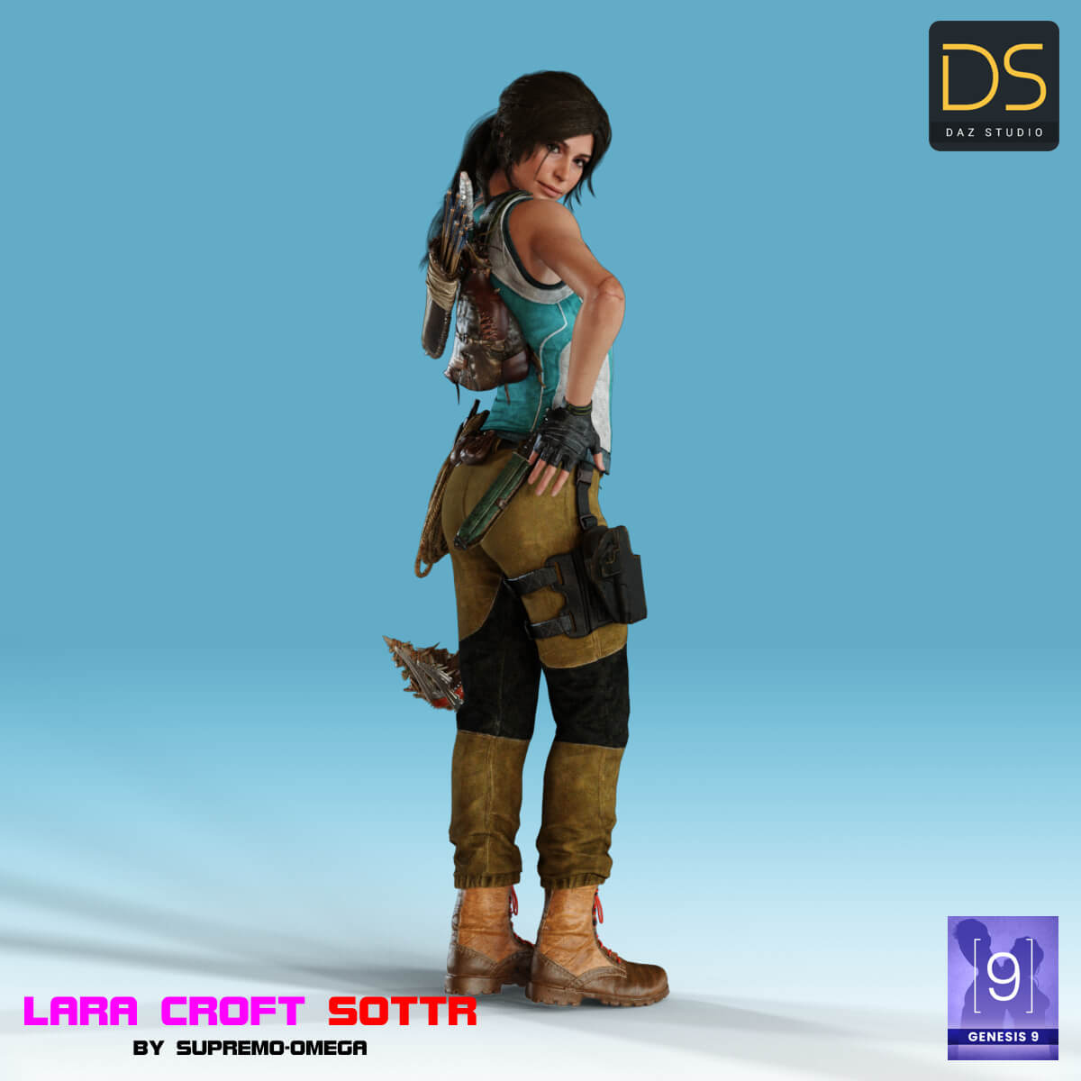 Lara Croft Shadow of The Tomb Raider for G9 - Daz Content by supremoomega