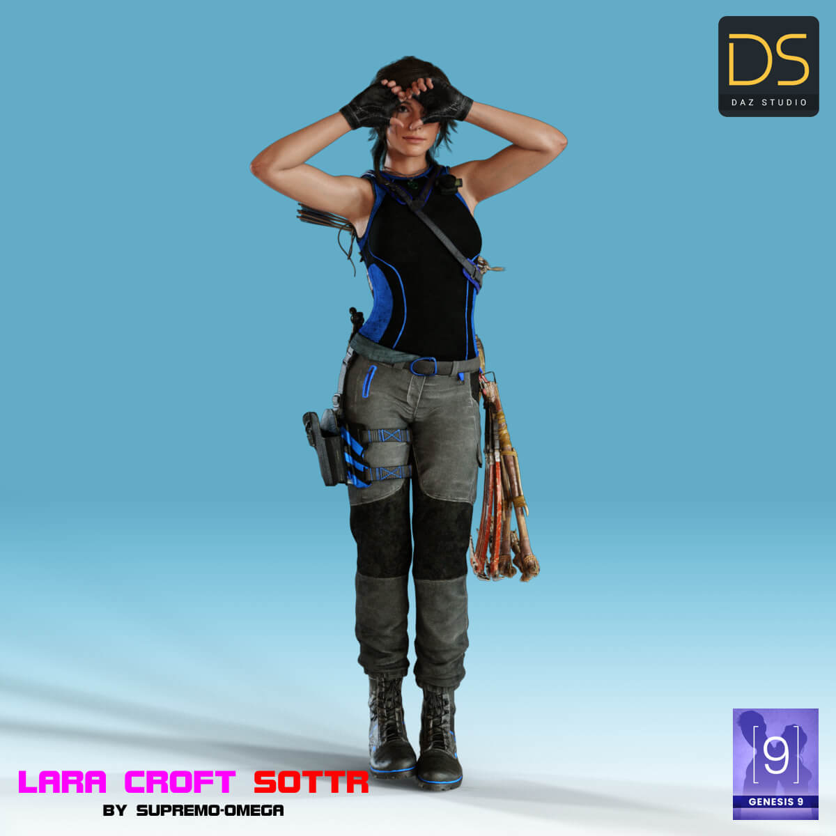 Lara Croft Shadow of The Tomb Raider for G9 - Daz Content by supremoomega