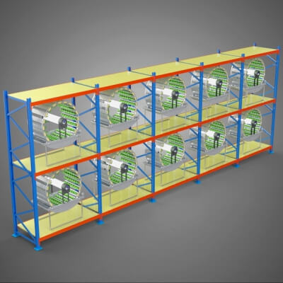 Stock Tray Array Array Row Shelf Rack Tray Rotary Hydroponic Plant Garden IoT - 3D Model ...