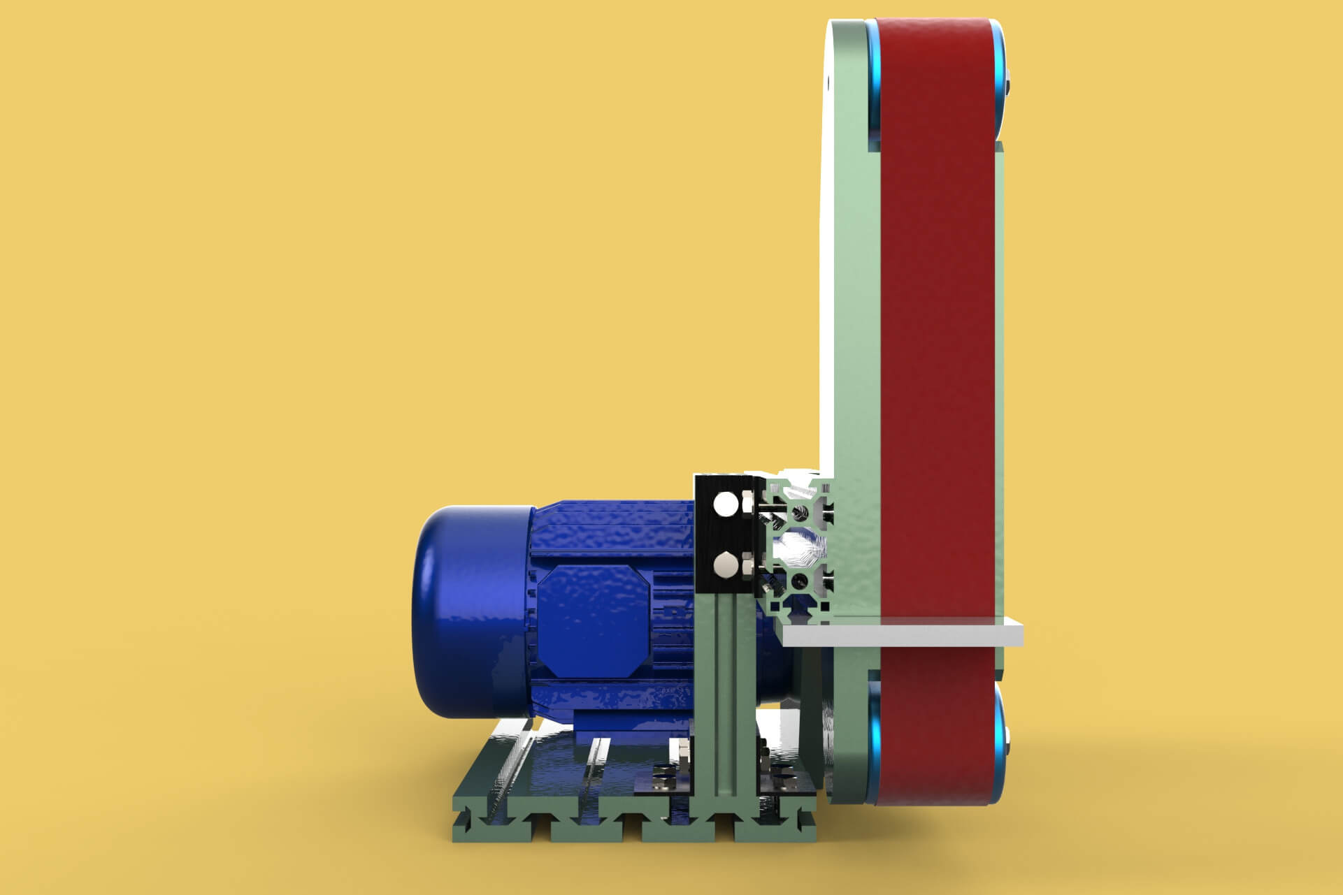 Belt Grinder Sander 3D Model by surf3d