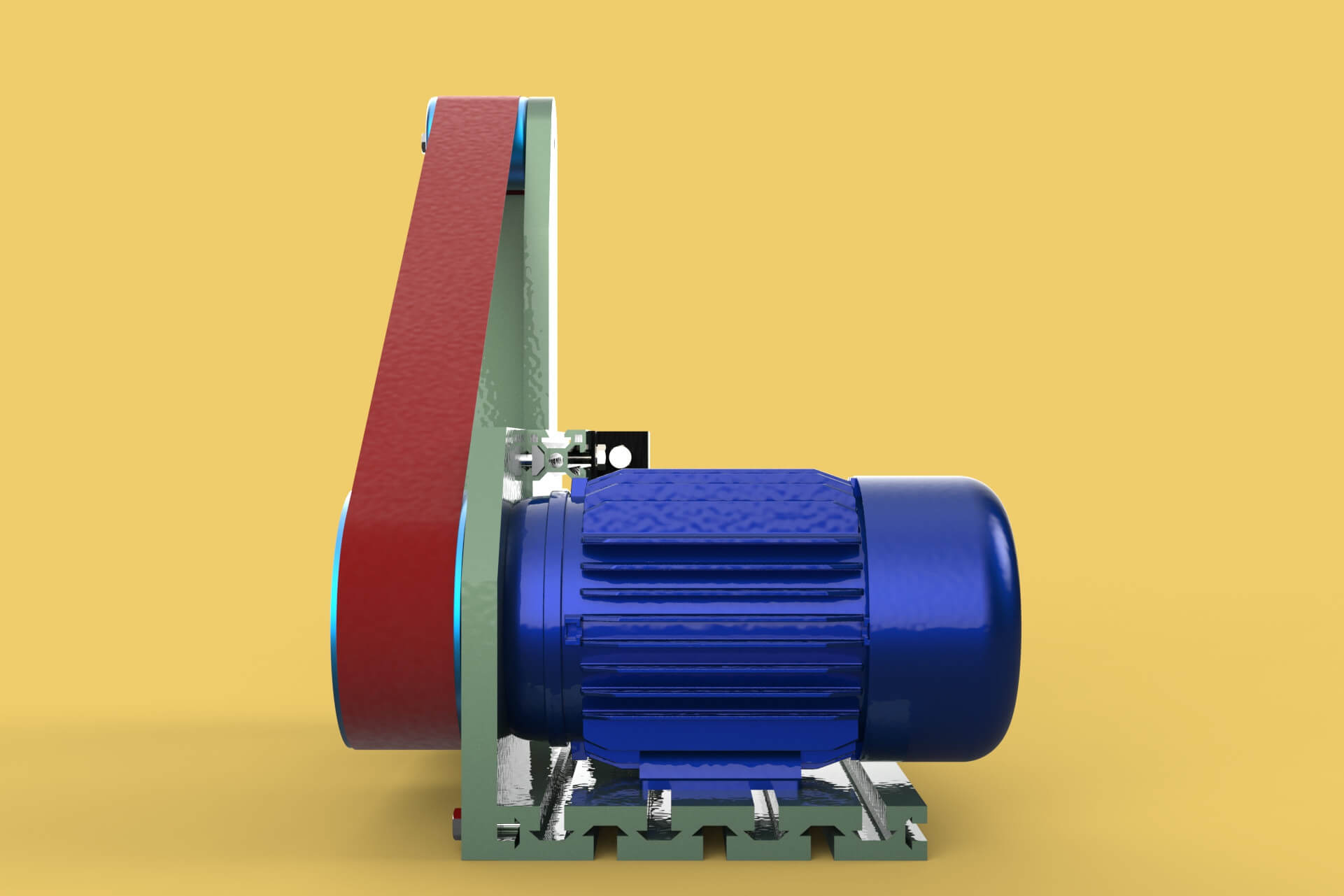 Belt Grinder Sander 3D Model by surf3d