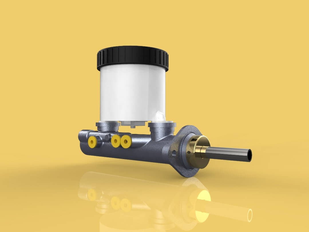 Car Brake Master Cylinder 3D Model by surf3d