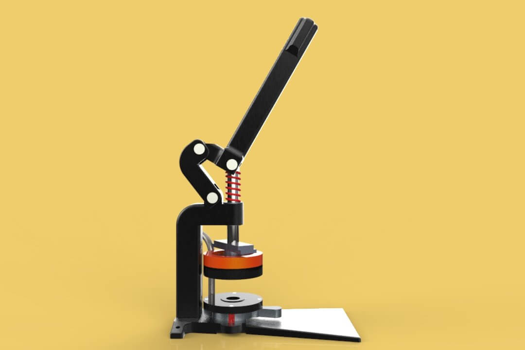 Button Press Machine 3D Model by surf3d