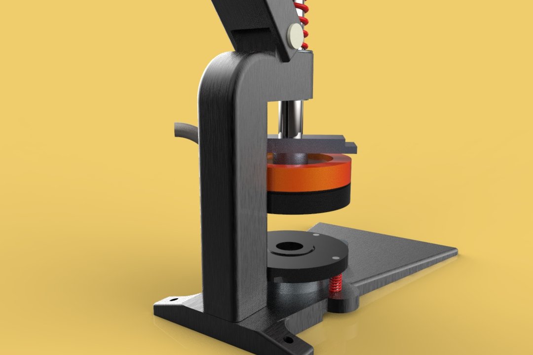 Button Press Machine 3D Model by surf3d
