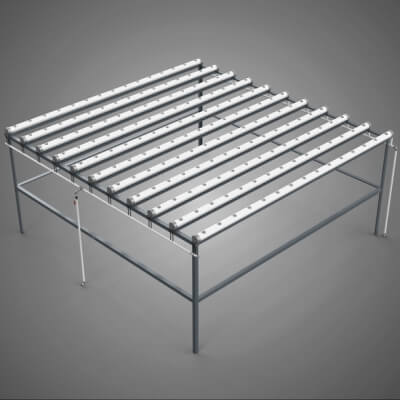 Channel NFT Grow Rack PVC Setup Soil-Less Hydroponic Farm PL 3D Model ...