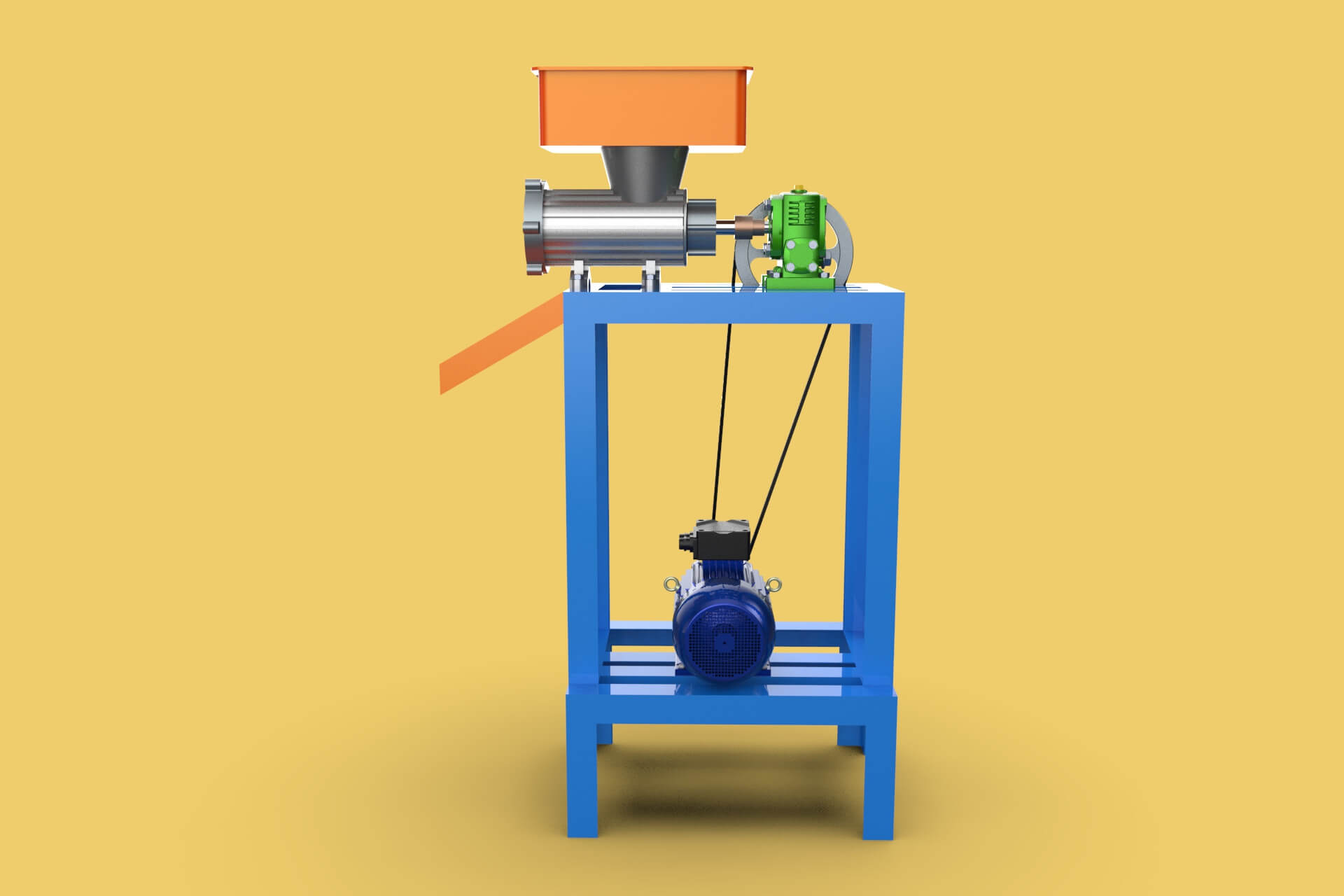 Electric Meat Grinder Machine 3D Model by surf3d