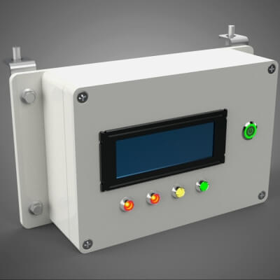 Electronic Control Panel Box with Mounted Holder for Hanging - 3D Model ...