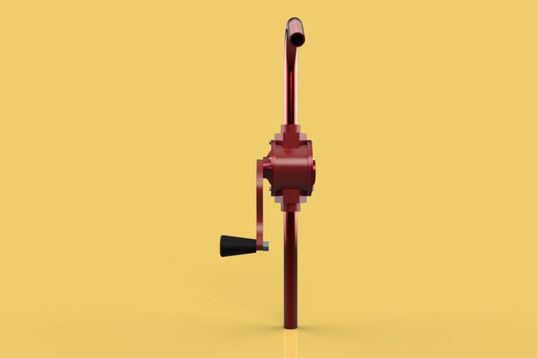 Hand Rotary Oil Pump 3D Model by surf3d