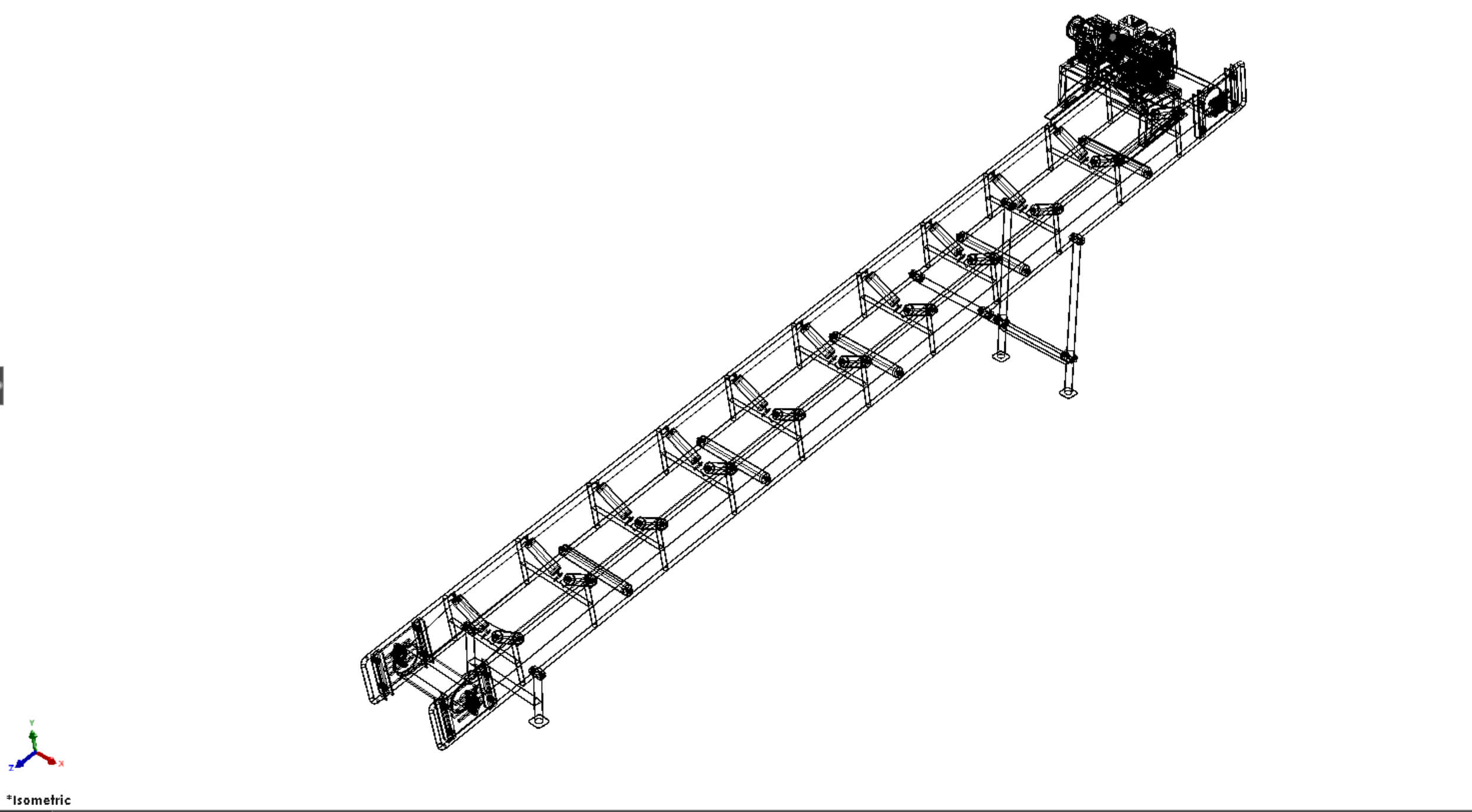 Industrial Carrier Belt Conveyor - 3D Model by surf3d