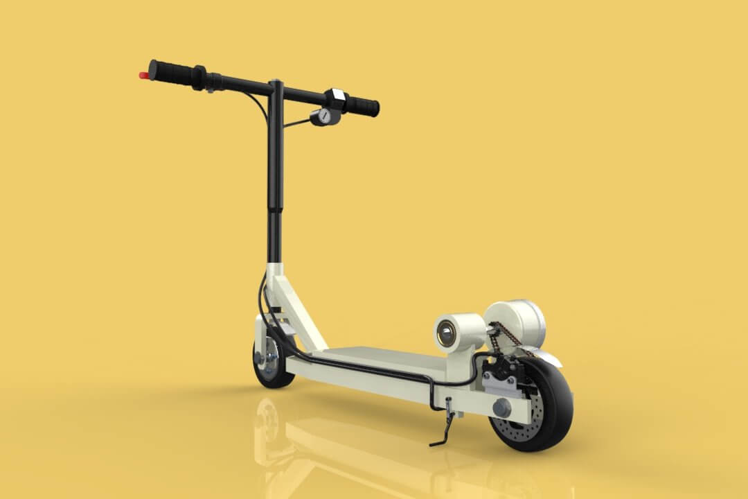 Kick Scooter Electric Bike 3D Model by surf3d