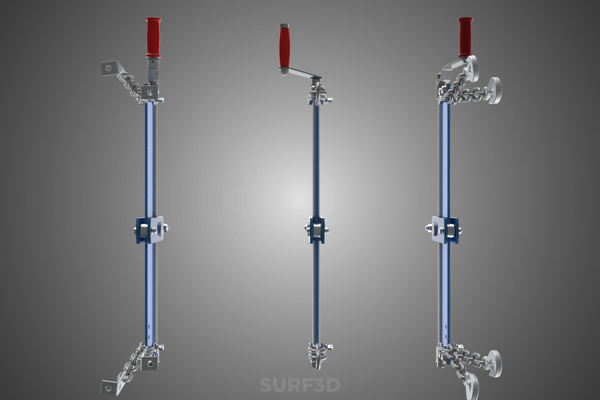 Leveler Balancer Stabilizer Load Engine Hoist Crane Shop Rig - 3D Model ...