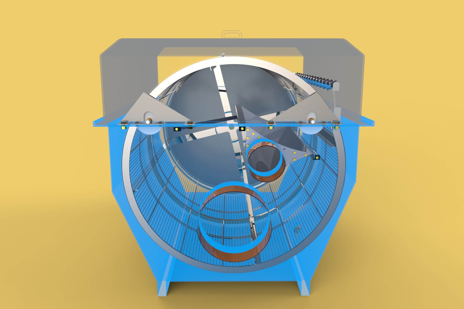 Rotary Drum Filter 3D Model by surf3d