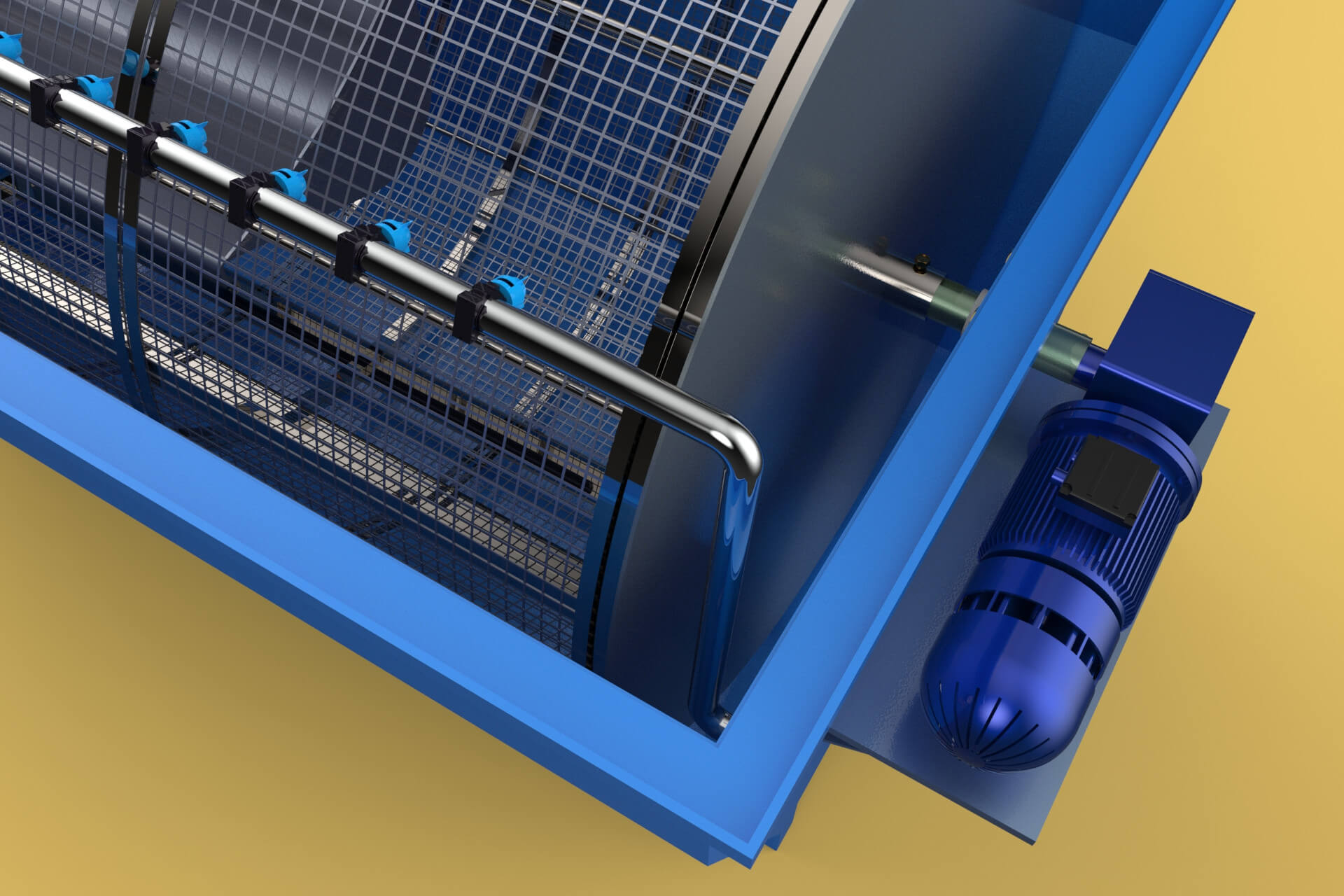 Rotary Drum Filter 3D Model by surf3d