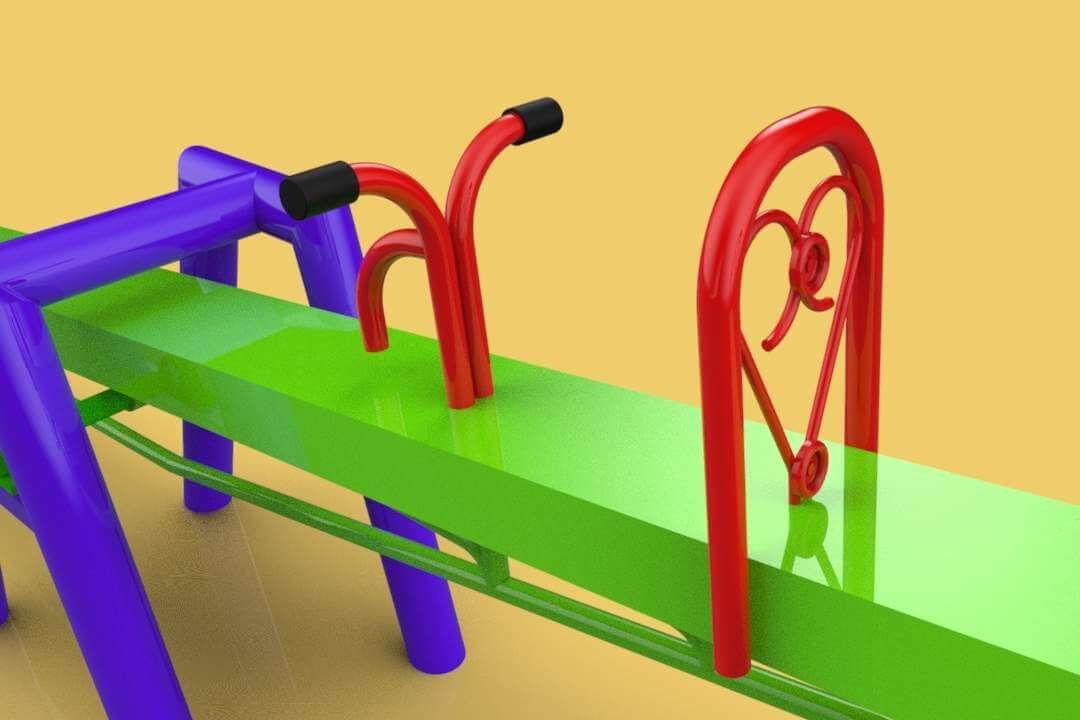 SEESAW TEETER TOTTER Including Technical Drawings 3D Model