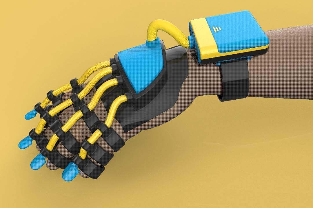 Smart Glove Exoskeleton Hand Robot 3D Model by surf3d