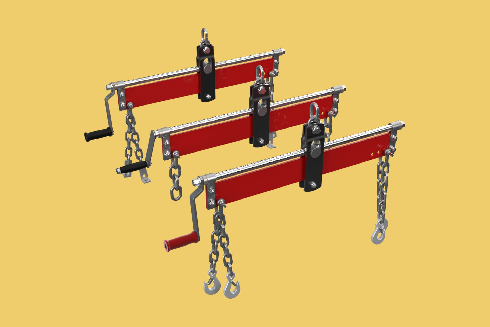 Standard Leveler Balancer Stabilizer Load Engine Hoist Crane - 3D Model ...