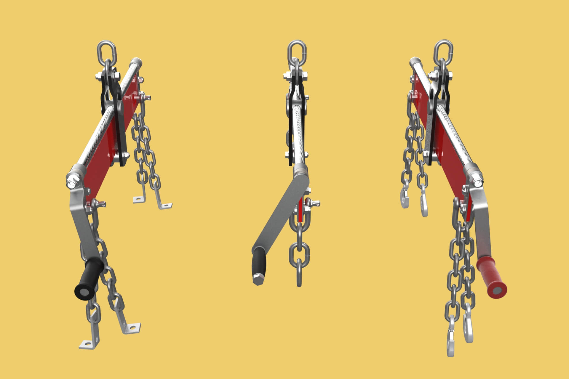 Standard Leveler Balancer Stabilizer Load Engine Hoist Crane - 3D Model ...