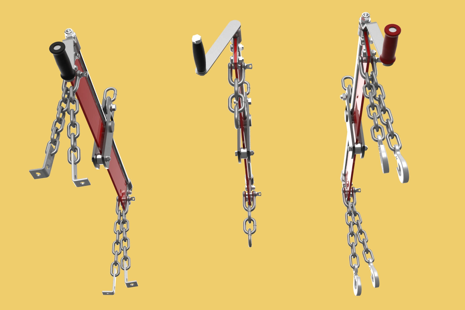 Standard Leveler Balancer Stabilizer Load Engine Hoist Crane - 3D Model ...