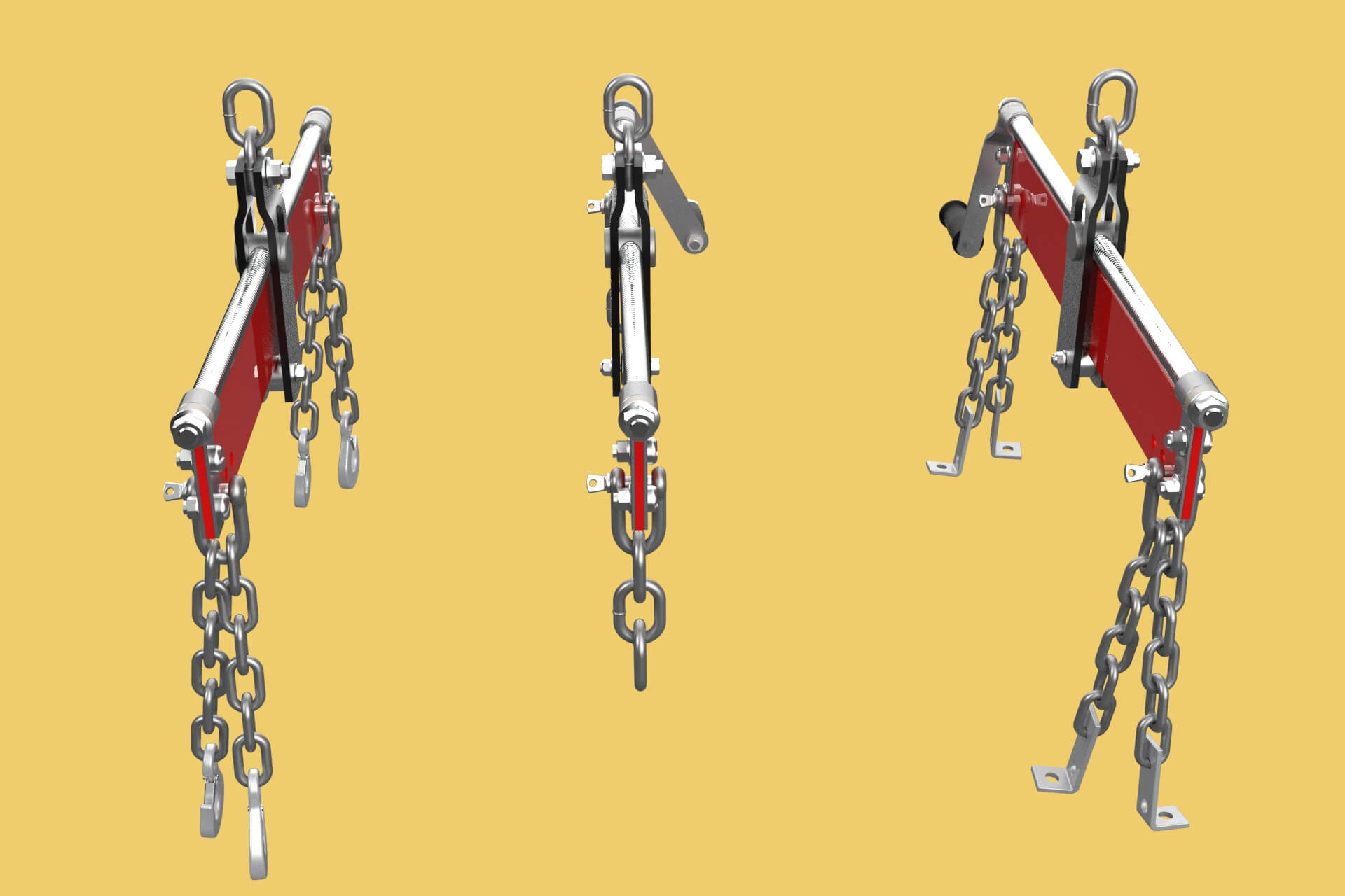 Standard Leveler Balancer Stabilizer Load Engine Hoist Crane - 3D Model ...