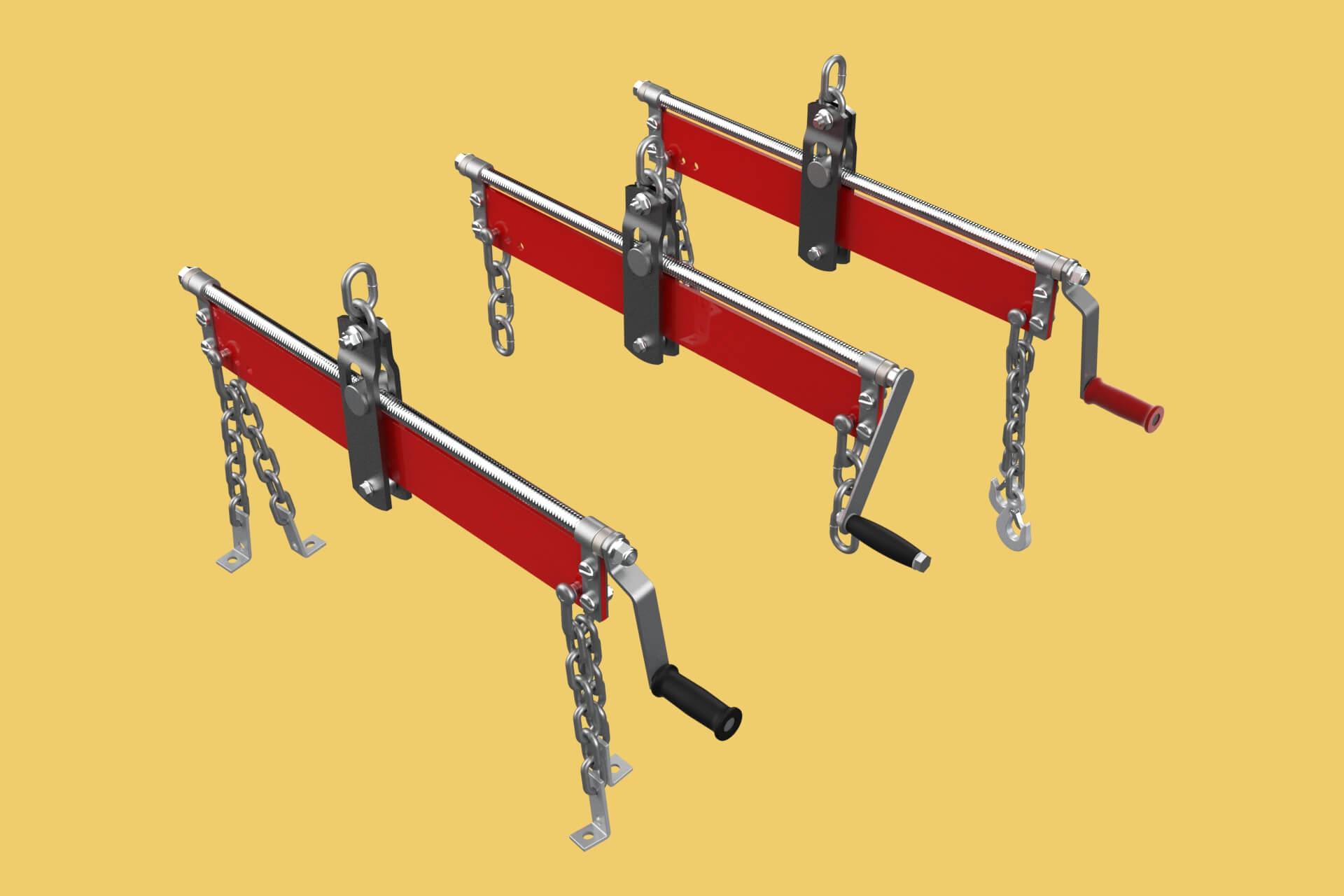 Standard Leveler Balancer Stabilizer Load Engine Hoist Crane - 3D Model ...