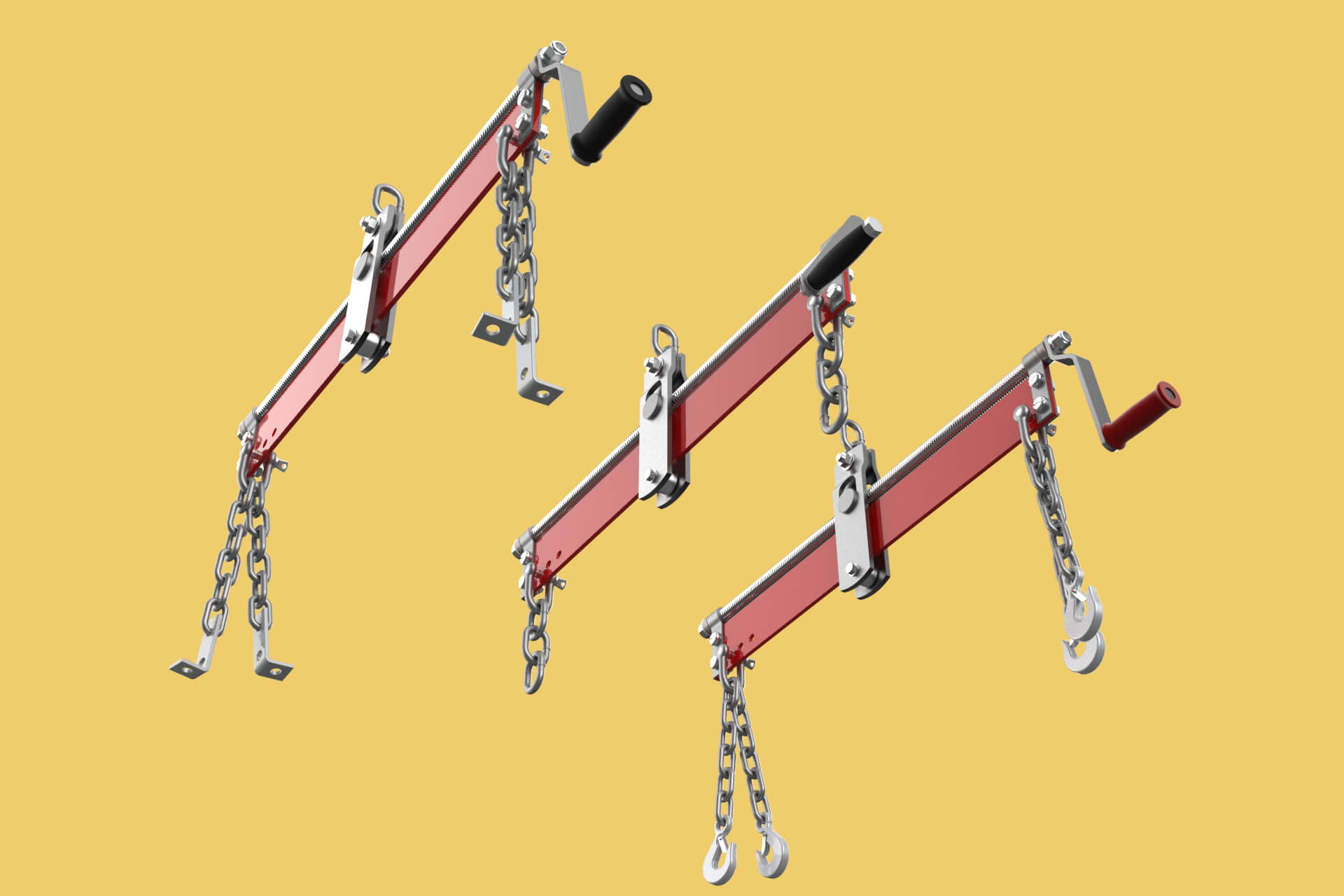Standard Leveler Balancer Stabilizer Load Engine Hoist Crane - 3D Model ...