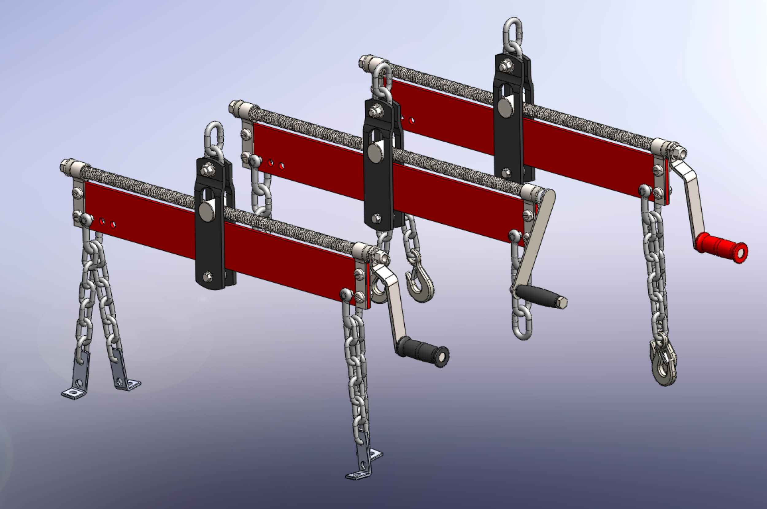 Standard Leveler Balancer Stabilizer Load Engine Hoist Crane - 3D Model ...