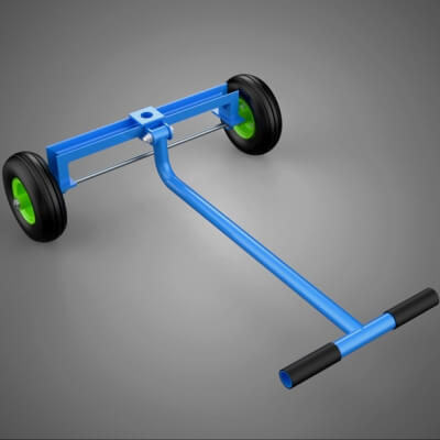 Steering Handle Lever Range Control Axle Wheel Tire Cart Kit - 3D Model ...