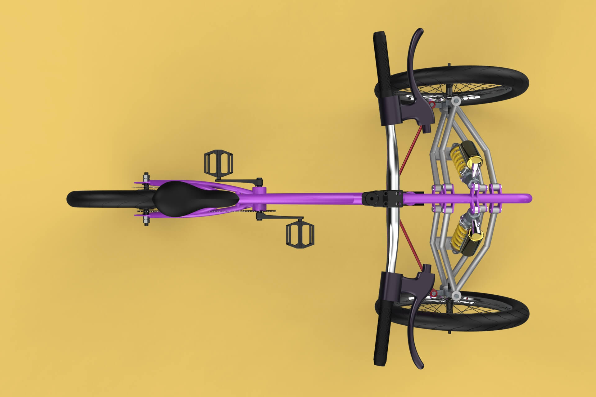 Tilting Bike Trike 3D Model by surf3d