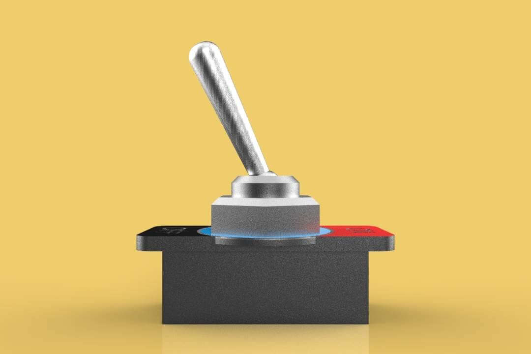 Toggle Switch 3D Model by surf3d