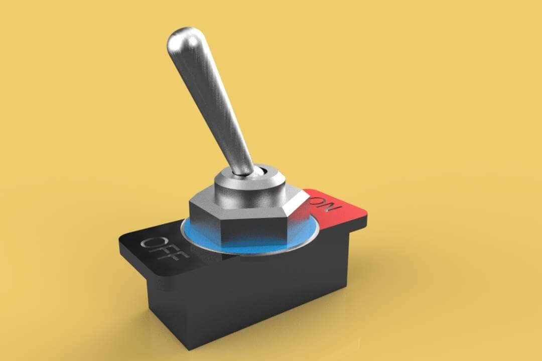 Toggle Switch 3D Model