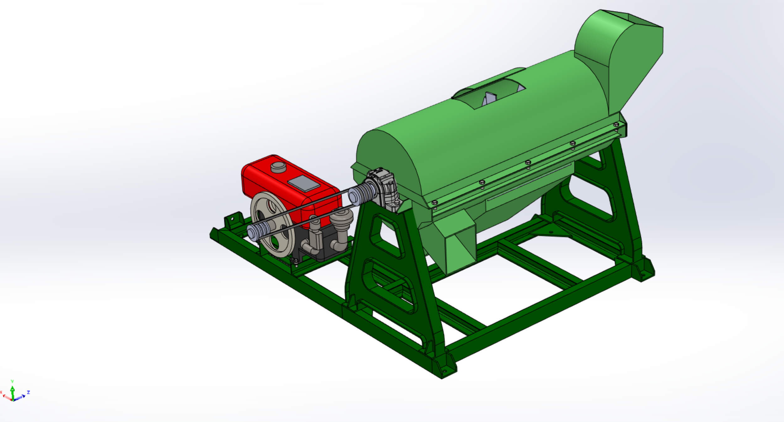 Waste Shredder Crusher Machine Garbage Rubbish Junk Compost - 3D Model ...