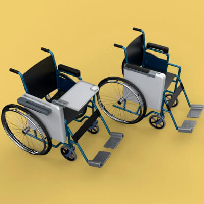 Wheelchair Seat Lap Tray Table Cup Holder Folding Adjustable - 3D Model ...