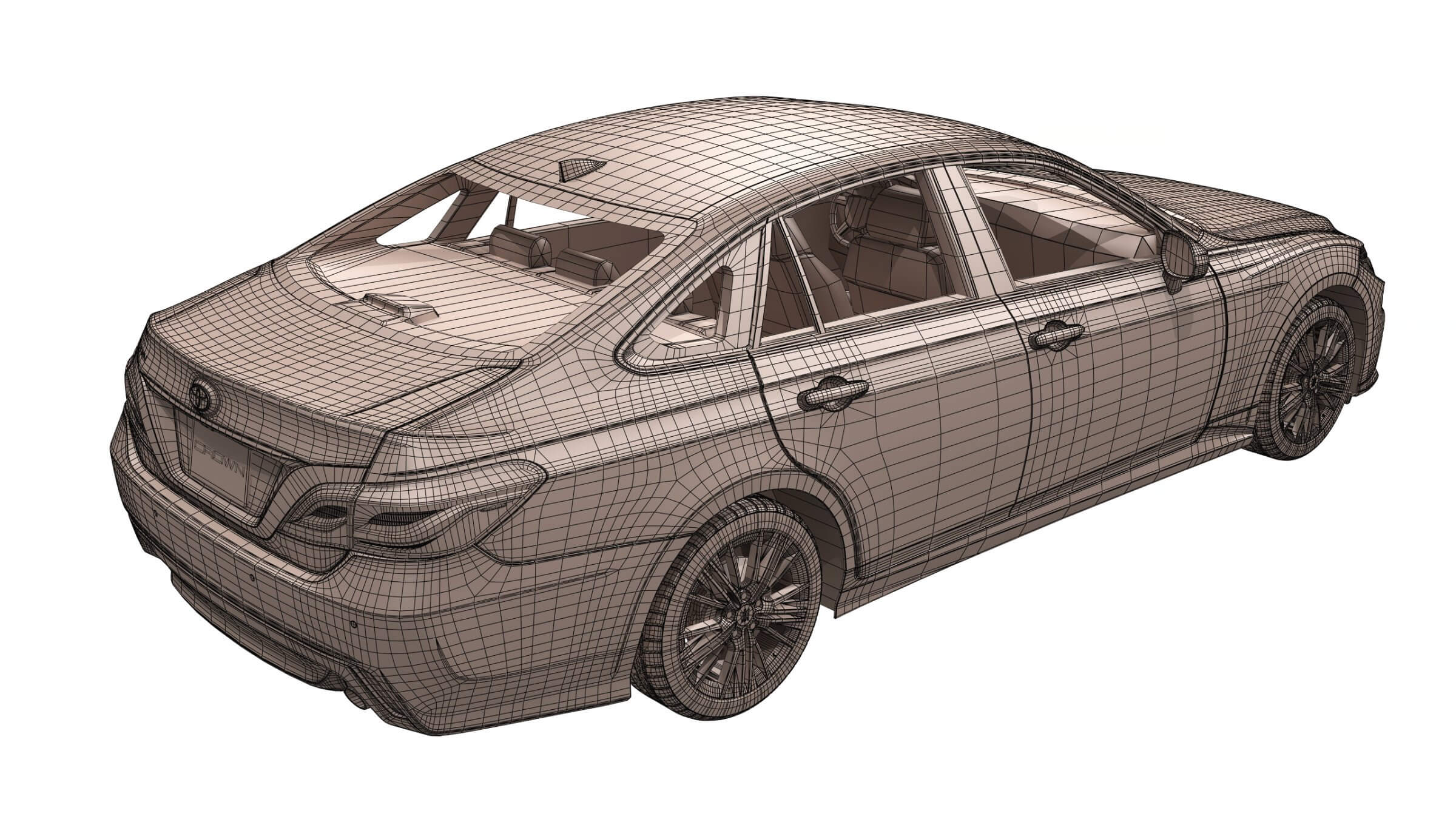 Toyota Crown 2019 3D Model By Swan3DStudios
