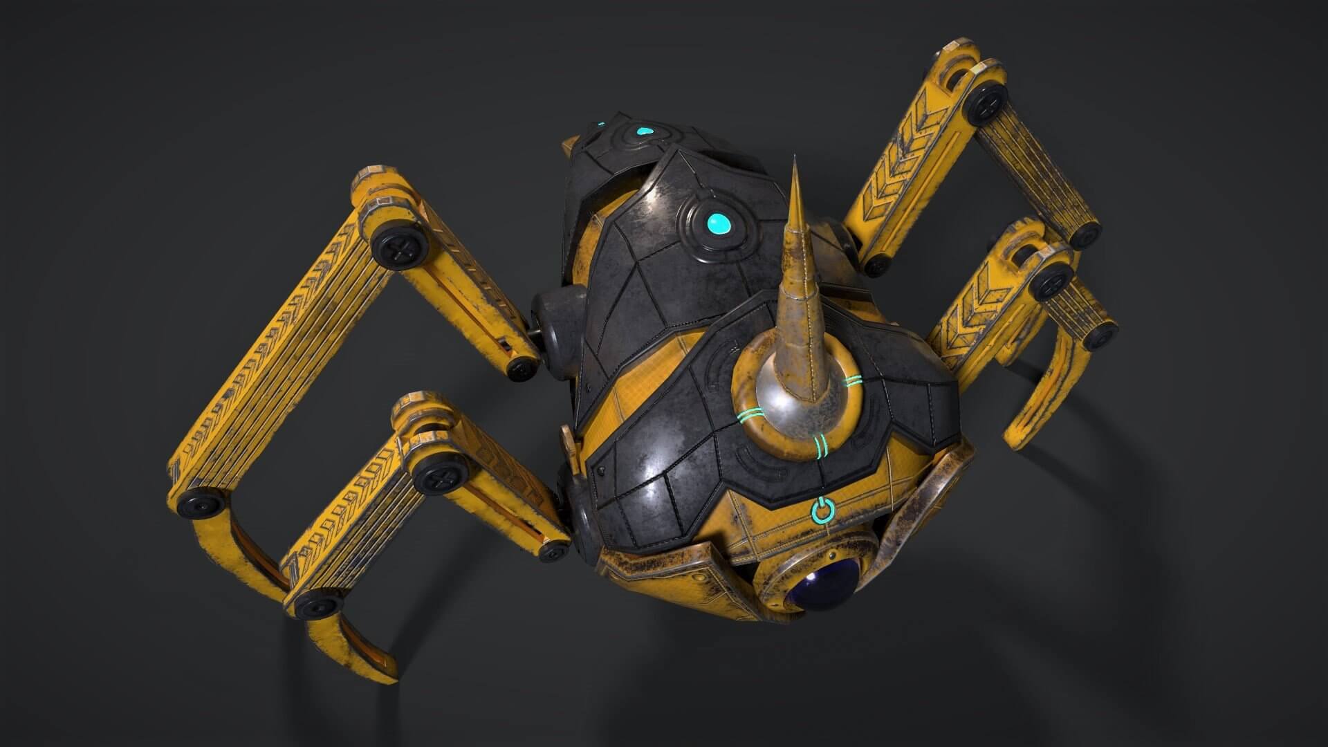 Sci-Fi Robot Drone 3D Model by Swastika
