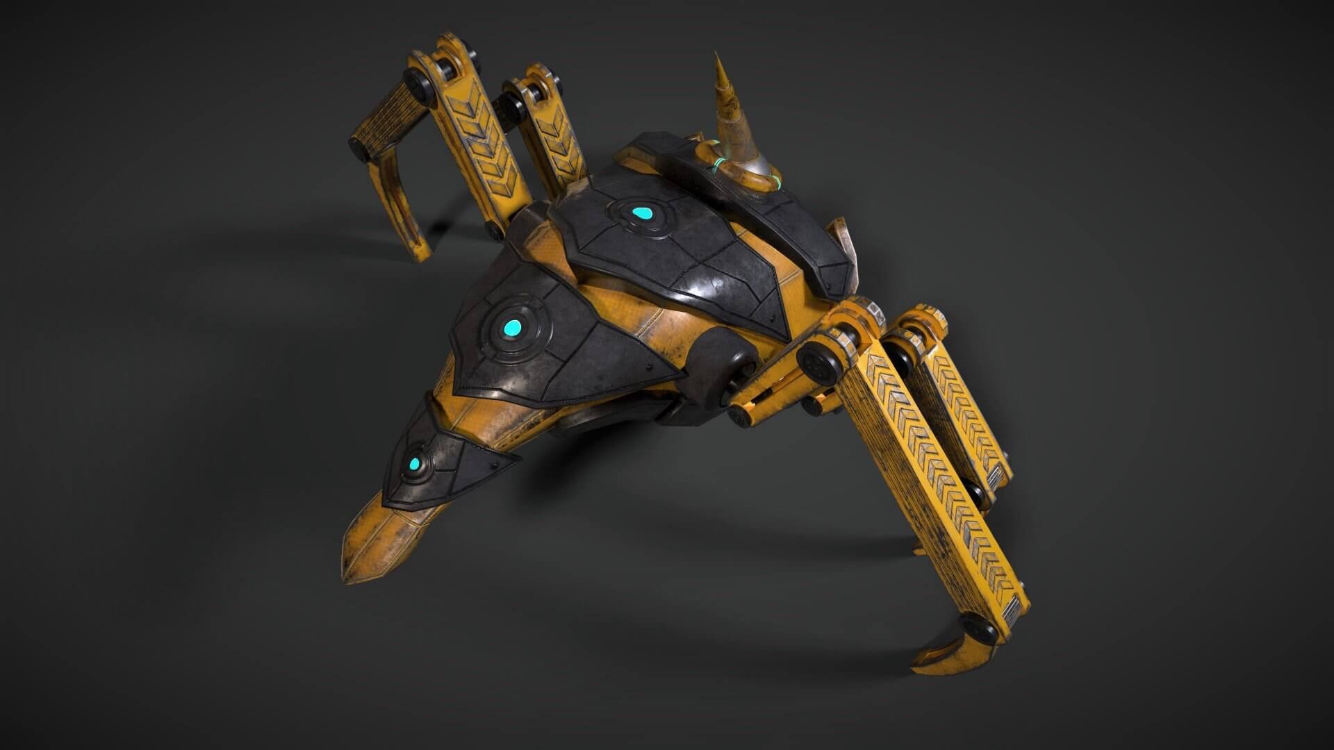 Sci-Fi Robot Drone 3D Model by Swastika