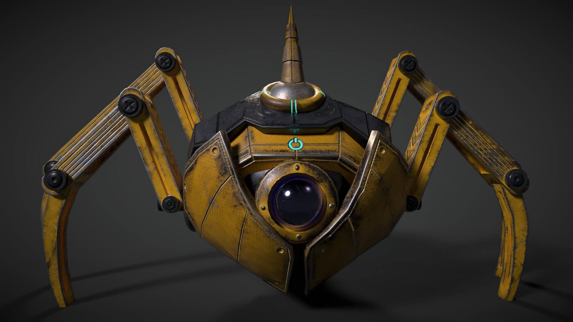 Sci-Fi Robot Drone 3D Model by Swastika