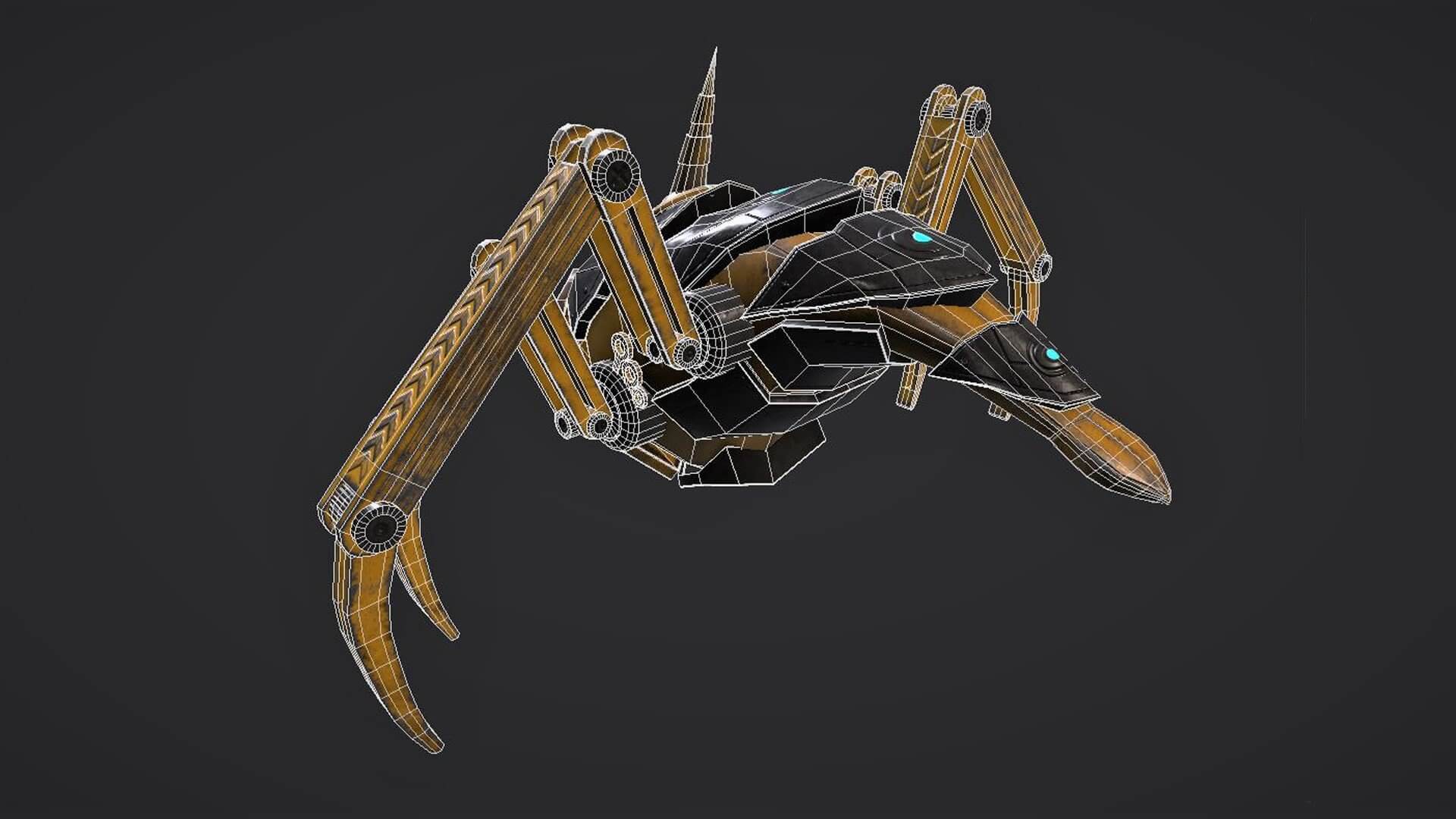 Sci-Fi Robot Drone 3D Model by Swastika