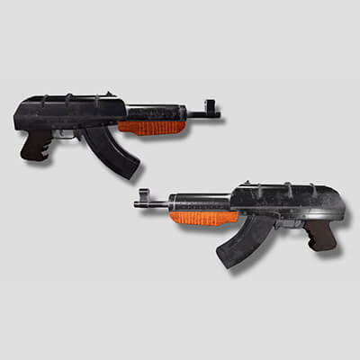 M1928 Assault Rifle Low Poly 3D Model