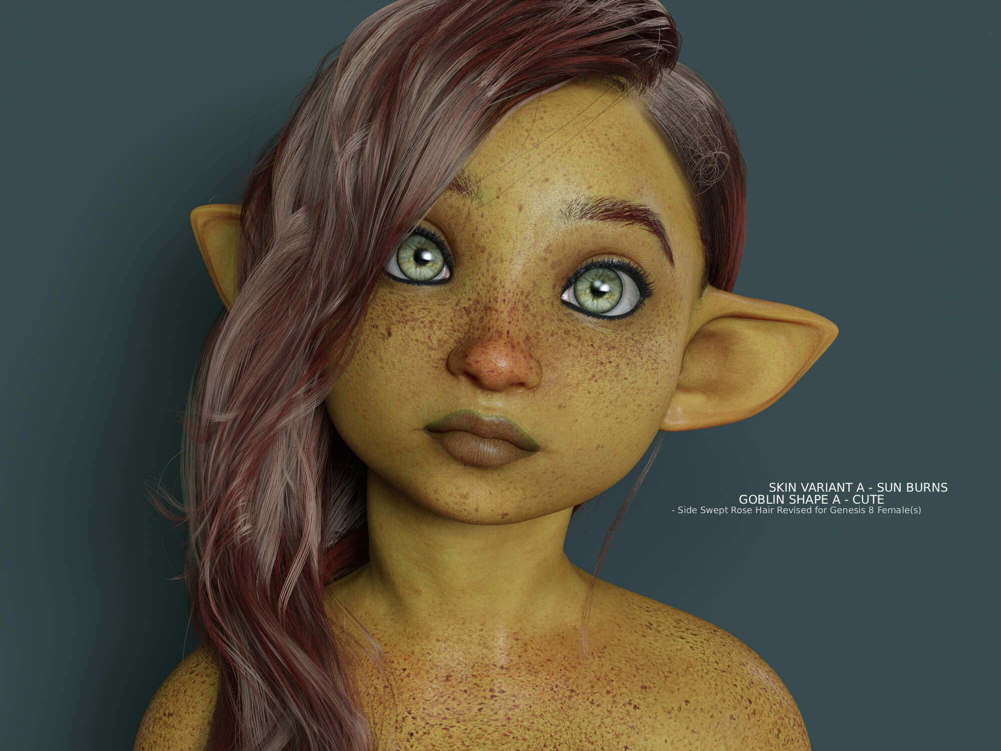 カスタムアイシードール『鬼〜goblinゴブリン〜』ファンタジー G8.1F Goblin Shapes and Additional Items for Prya - Daz Content by