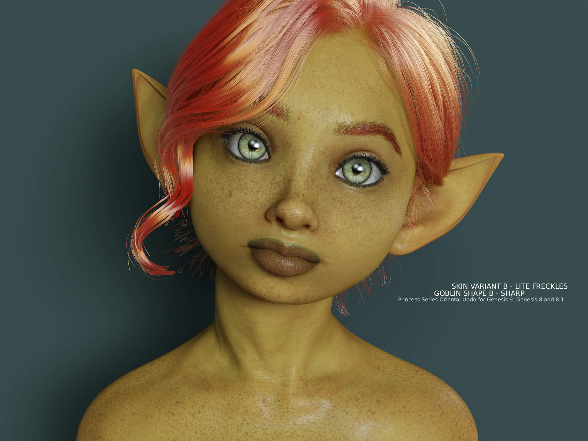 G8.1F Goblin Shapes and Additional Items for Prya - Daz Content by