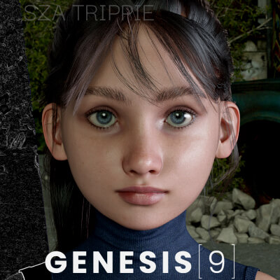 REV Chloe Tween Character Morph for Genesis 9 Female by Sza Trippie