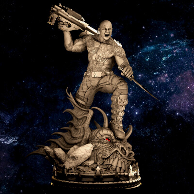 Drax The Destroyer - 3D Model by Tan Wan Lin Breda