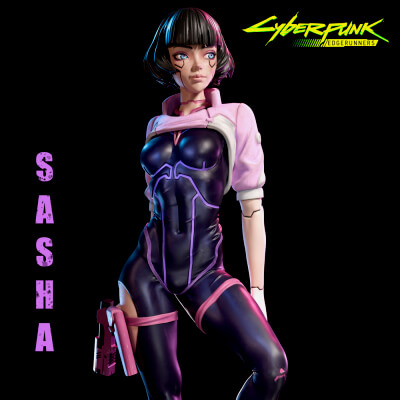 Sasha Cyberpunk Edgerunners - 3D Model by Tan Wan Lin Breda