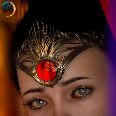 TA DD Diadem for Genesis 8 and 8.1 Female
