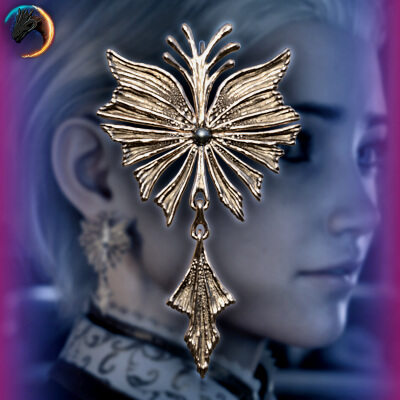 TA Papilio Earrings for Genesis 8 and 8.1 Female