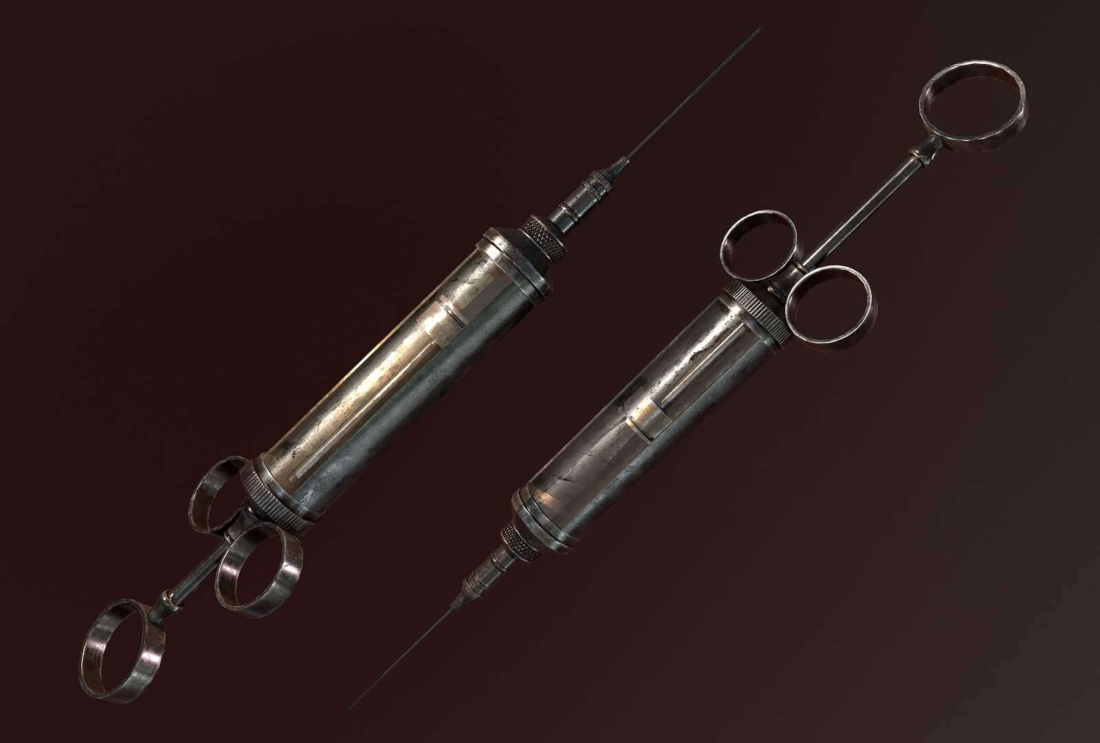 Antique Syringe - 3D Model by Tatiana Gladkaya
